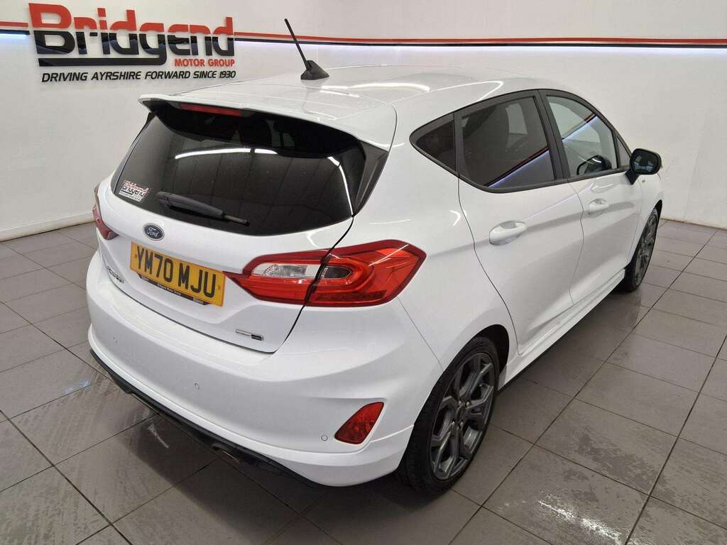 Ford Fiesta 1.0T Ecoboost Mhev St-line Edition Hatchback YM70MJU White #6