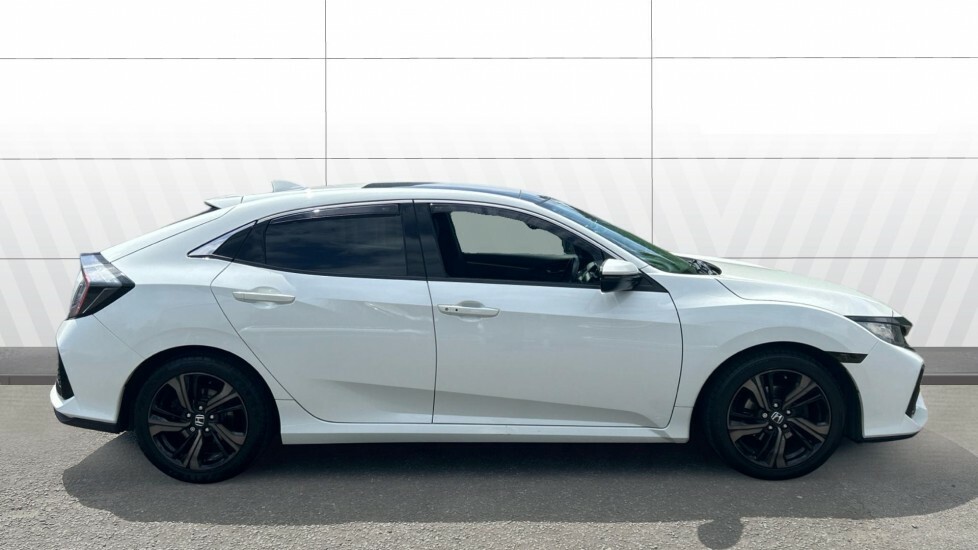 Honda Civic Ex White #5