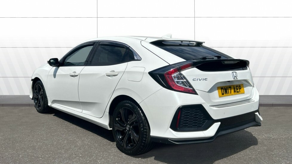 Honda Civic Ex White #2