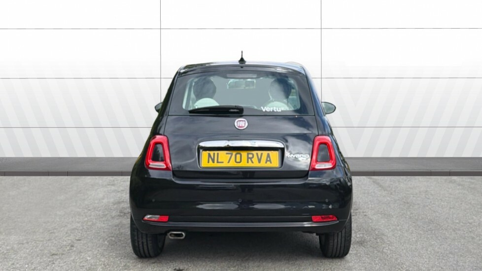 Fiat 500 Lounge Black #5