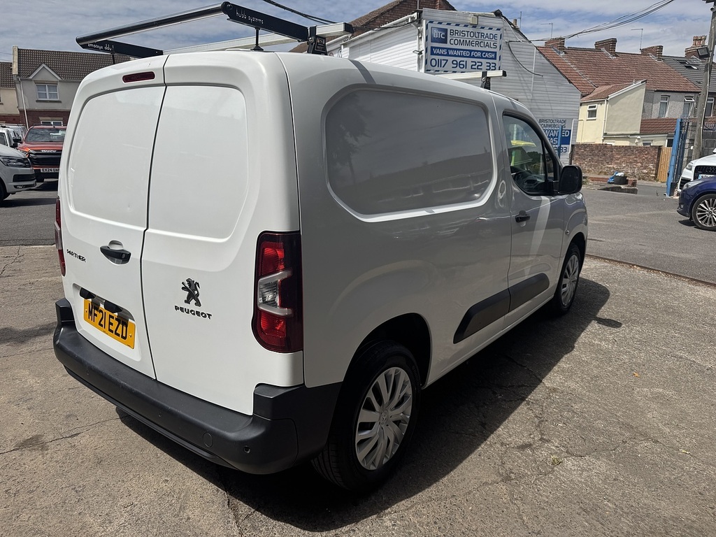 Peugeot Partner 1.5 Bluehdi 1000 Professional Standard Panel Van 5 White #4