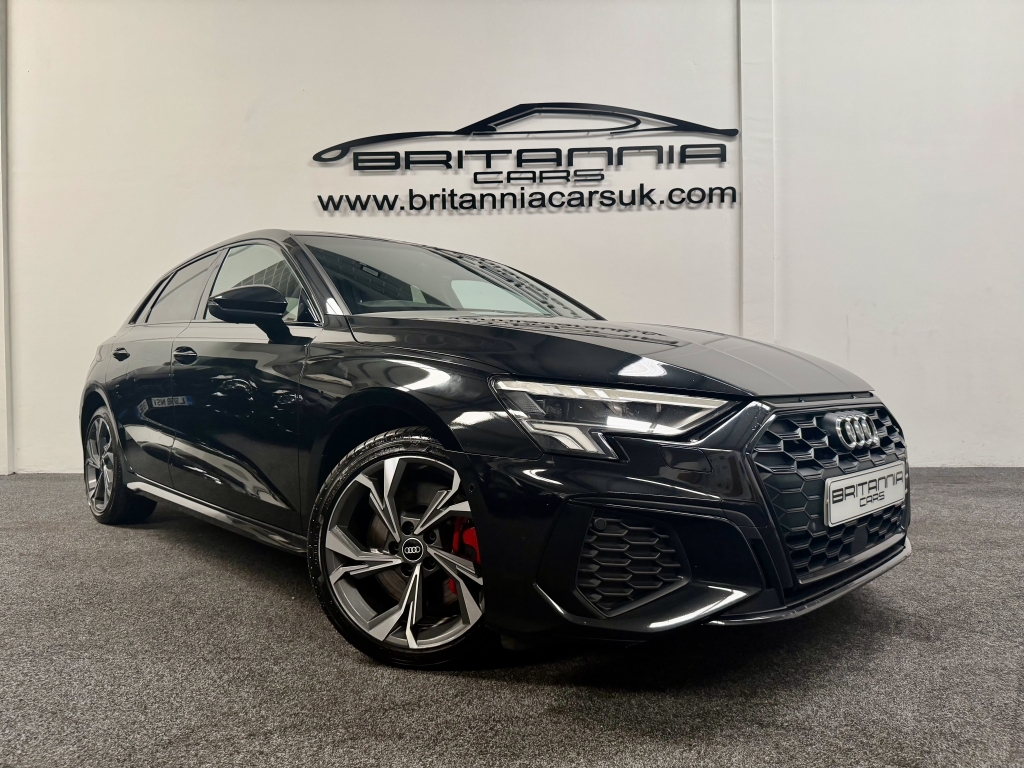 Audi A3 1.4 Sportback Tfsi E S Line Competition HD21CYU Black