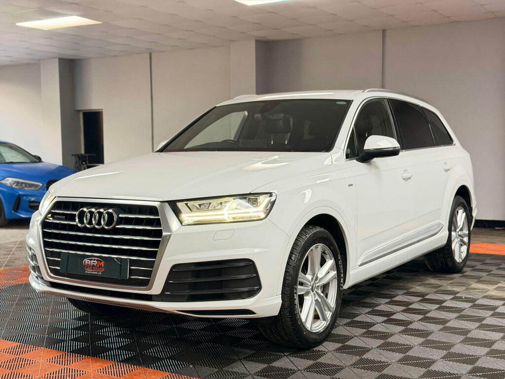 Audi Q7 3.0 Tdi V6 S Line Suv Tiptronic Quattro RV17VNM White #3