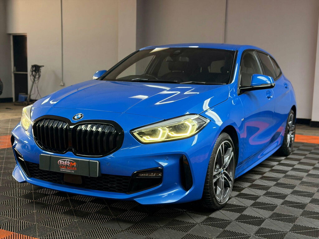 BMW 1 Series 2.0 118D M Sport Hatchback Euro 6 PY69EZZ Blue #4