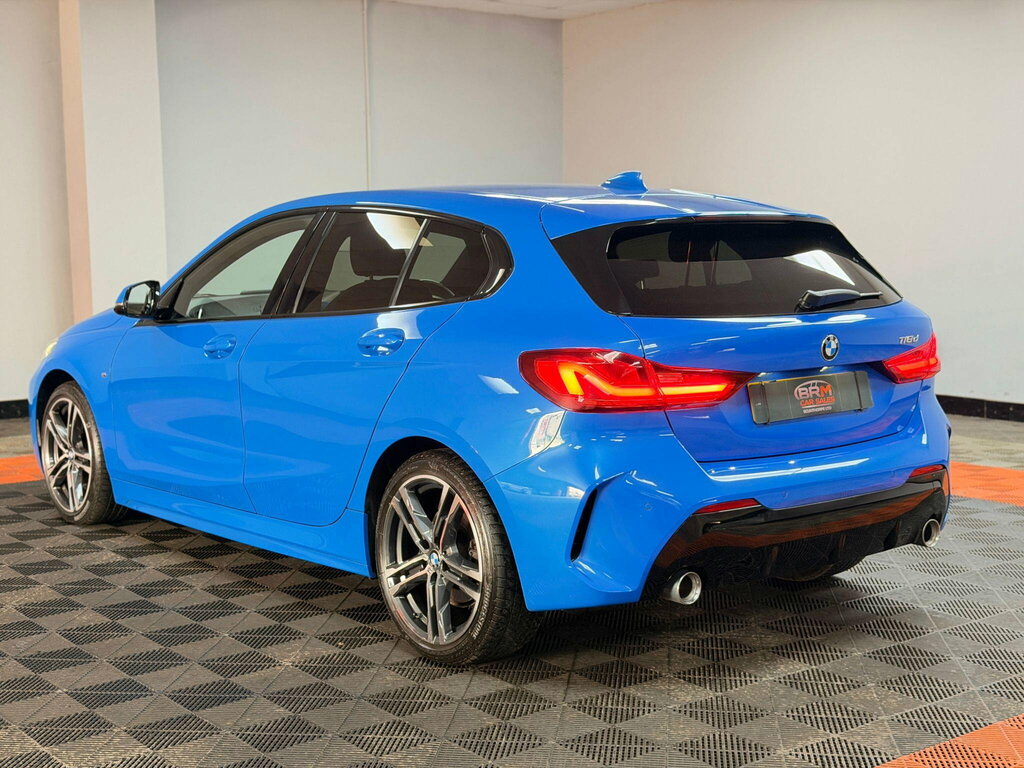 BMW 1 Series 2.0 118D M Sport Hatchback Euro 6 PY69EZZ Blue #5