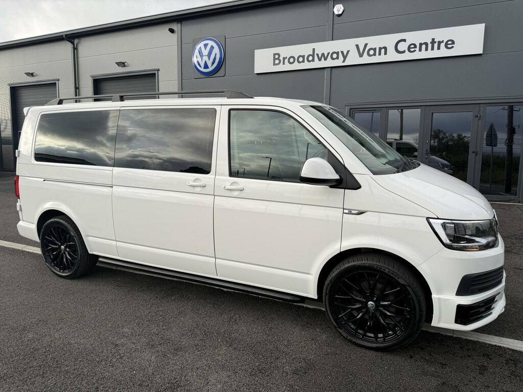 Volkswagen Transporter Shuttle 2.0 Tdi Se 150 7 Speed Dsg Lwb In White #2