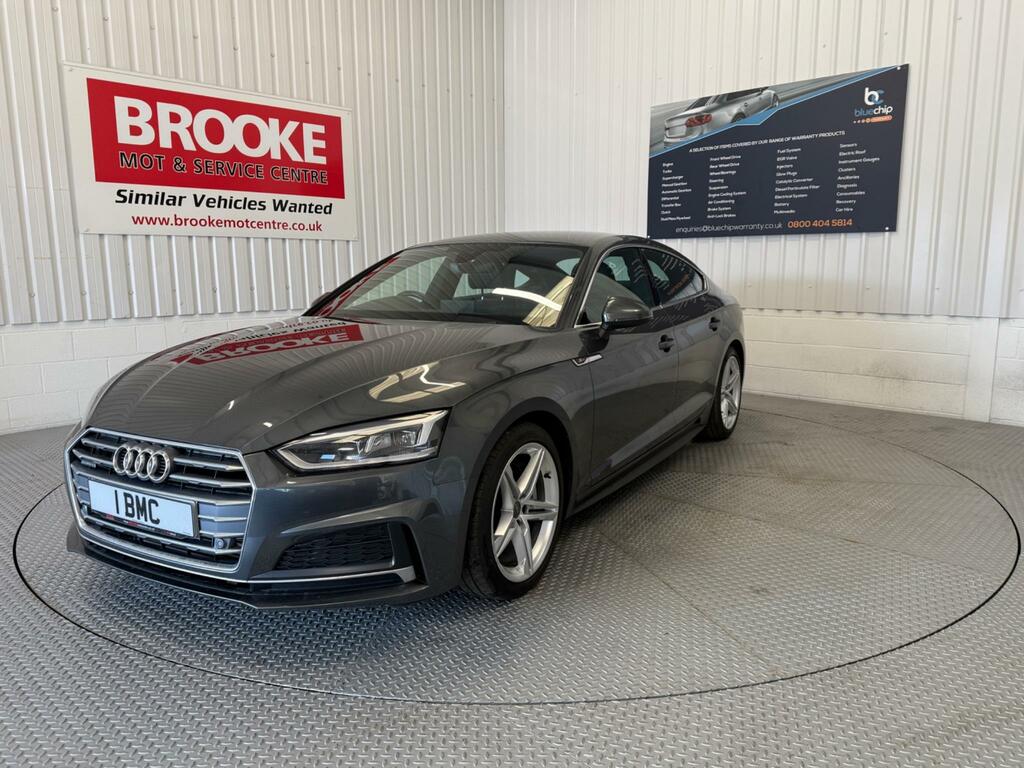 Audi A5 2.0 Tfsi S Line Sportback S Tronic Quattro Euro 6 AK18YWG Grey #2