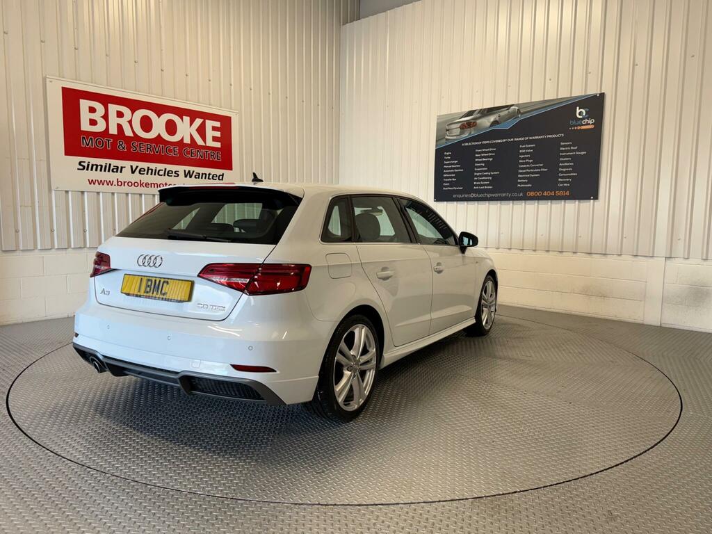 Audi A3 1.0 Tfsi 30 S Line Sportback Euro 6 Ss YB68CMK White #5