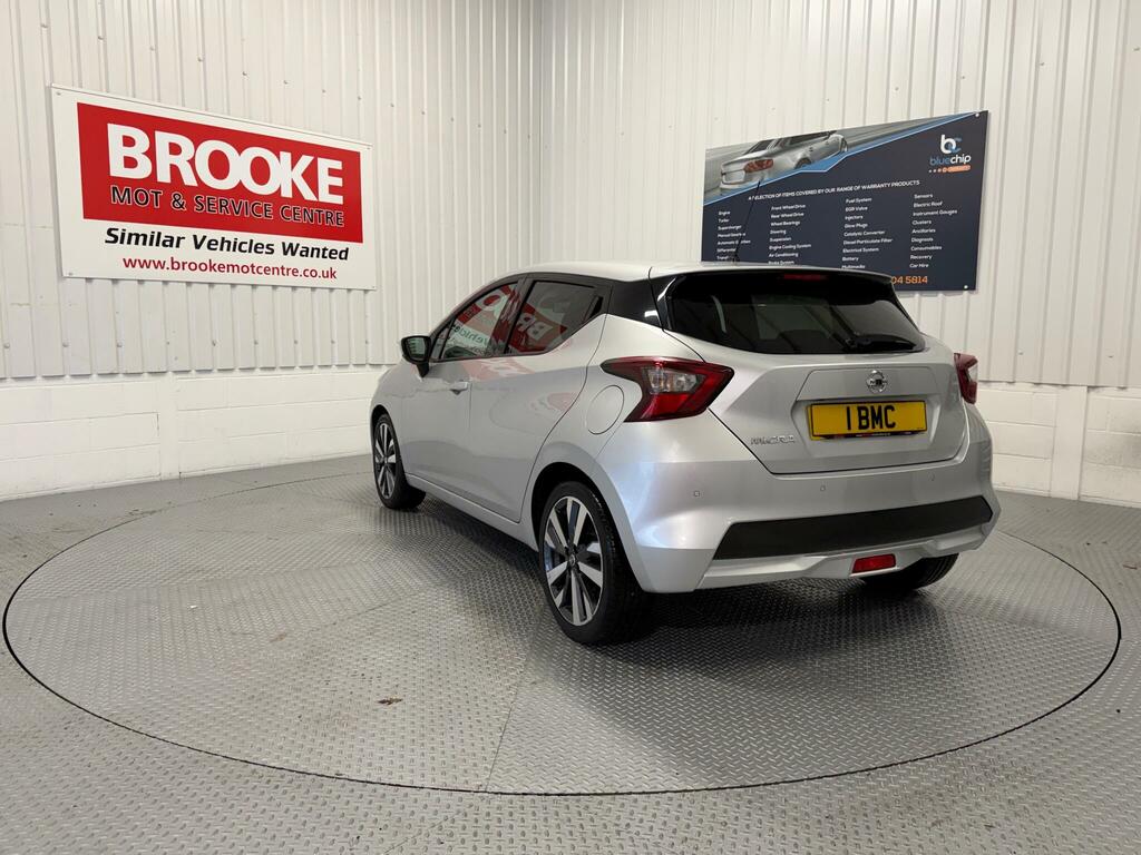 Nissan Micra 1.0 Ig-t Tekna Euro 6 Ss LT71TZS Silver #4