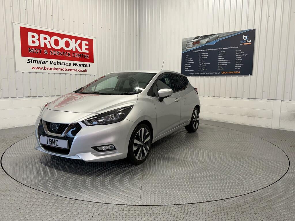 Nissan Micra 1.0 Ig-t Tekna Euro 6 Ss LT71TZS Silver #2