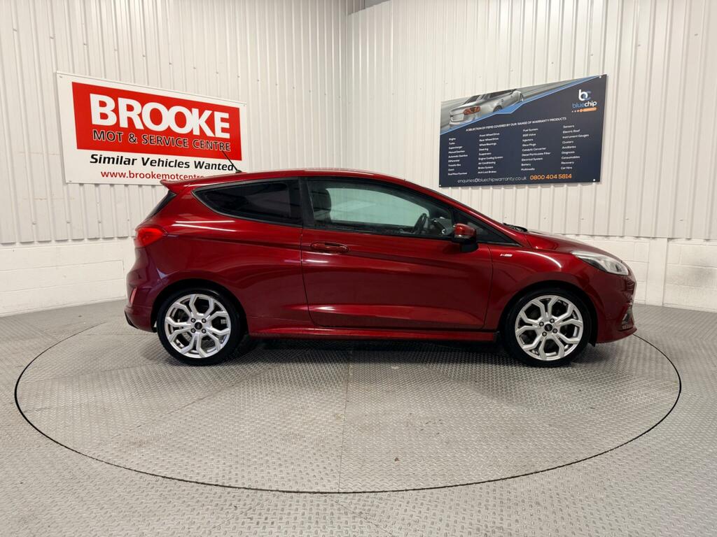 Ford Fiesta 1.0T Ecoboost St-line Euro 6 Ss EJ19RGZ Red #4