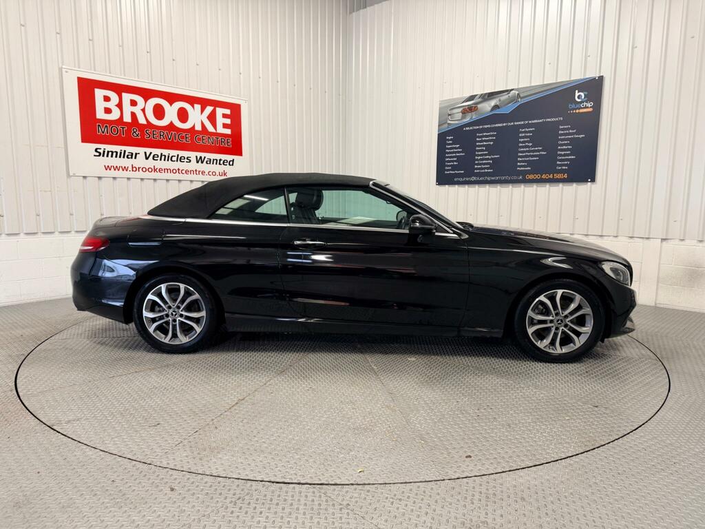 Mercedes-Benz C Class 2.0 C200 Sport Cabriolet G-tronic Euro 6 Ss GD67HVS Black #4