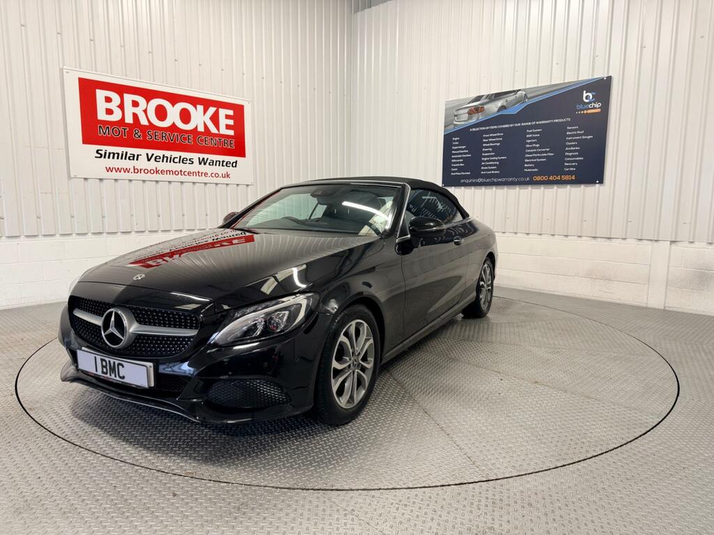 Mercedes-Benz C Class 2.0 C200 Sport Cabriolet G-tronic Euro 6 Ss GD67HVS Black #2