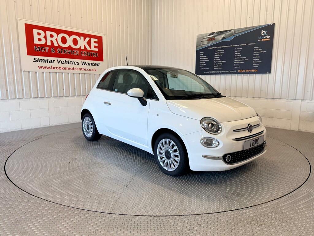 Fiat 500 1.2 Lounge Euro 6 Ss White