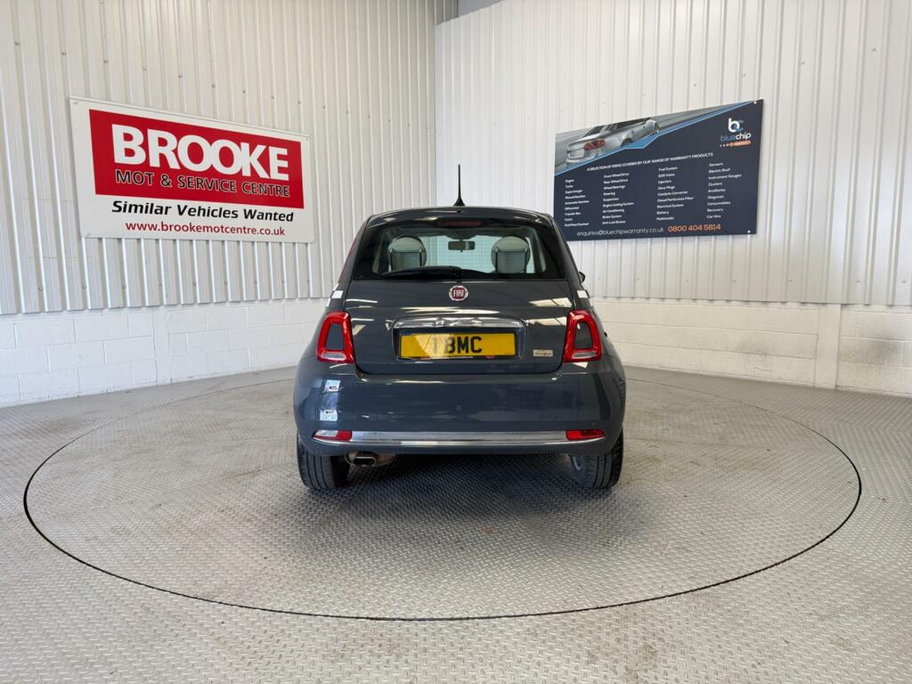 Fiat 500 1.2 Lounge Euro 6 Ss KJ68GRF Grey #6