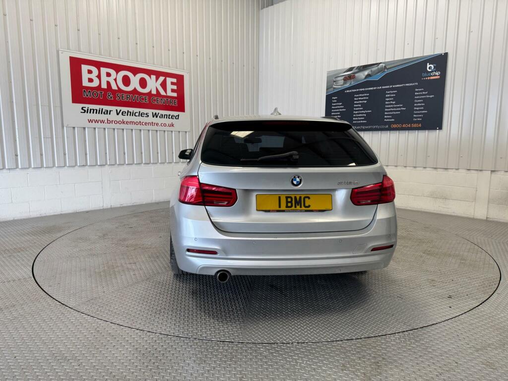 BMW 3 Series 2.0 318D Se Touring Euro 6 Ss HV66VYY Silver #6