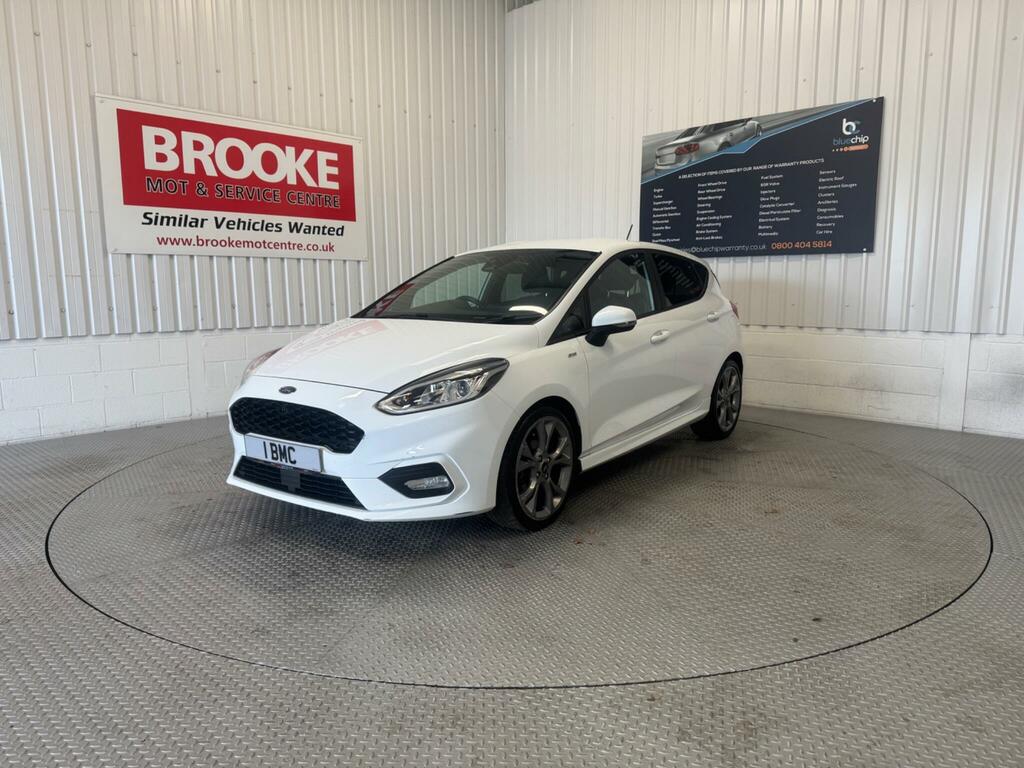 Ford Fiesta 1.0T Ecoboost St-line Euro 6 Ss HT68EJK White #3