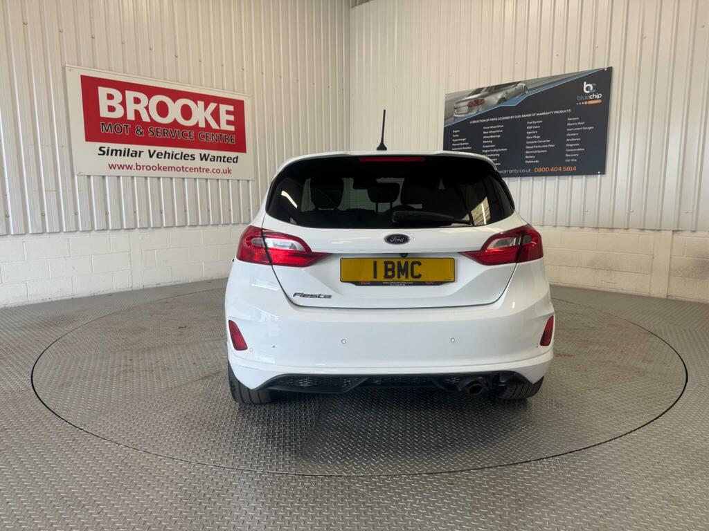 Ford Fiesta 1.0T Ecoboost St-line Euro 6 Ss HT68EJK White #6