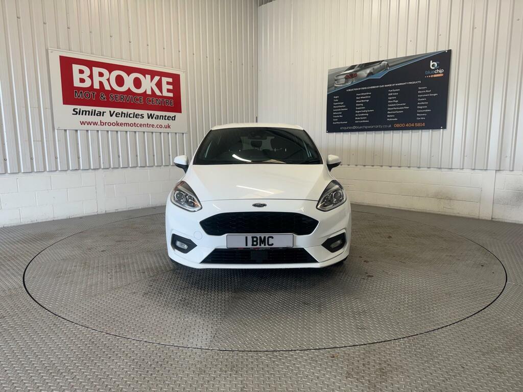Ford Fiesta 1.0T Ecoboost St-line Euro 6 Ss HT68EJK White #2