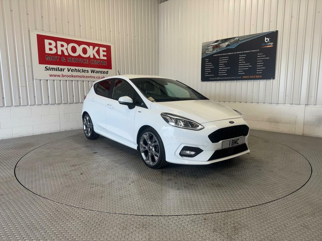 Ford Fiesta 1.0T Ecoboost St-line Euro 6 Ss HT68EJK White
