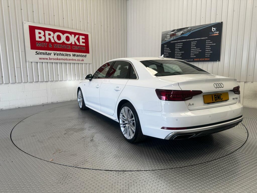 Audi A4 2.0 Tdi 35 S Line S Tronic Euro 6 Ss PG19GXX White #5