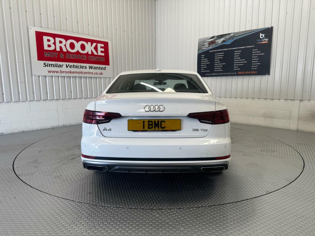 Audi A4 2.0 Tdi 35 S Line S Tronic Euro 6 Ss PG19GXX White #6