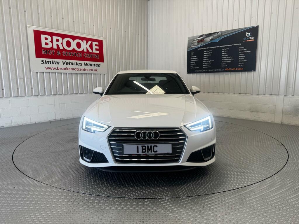 Audi A4 2.0 Tdi 35 S Line S Tronic Euro 6 Ss PG19GXX White #3