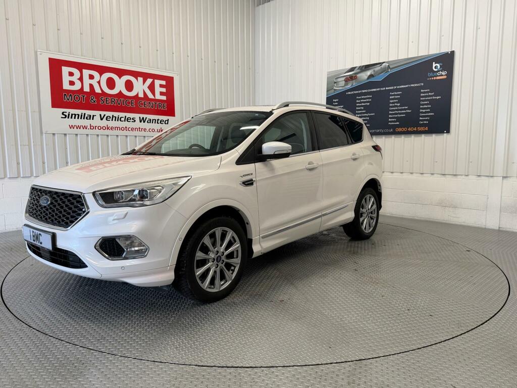 Ford Kuga 2.0 Tdci Vignale Powershift Awd Euro 6 Ss RJ69TVT White #2