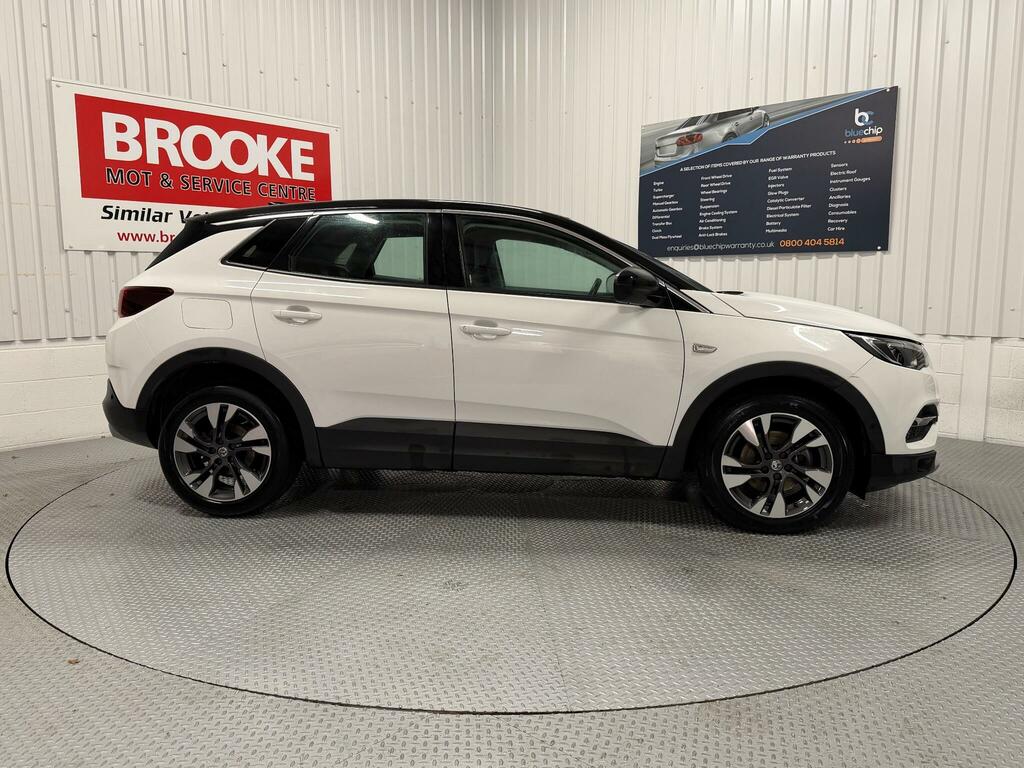 Vauxhall Grandland X 1.2 Turbo Sport Nav Euro 6 Ss NJ19ONR White #2