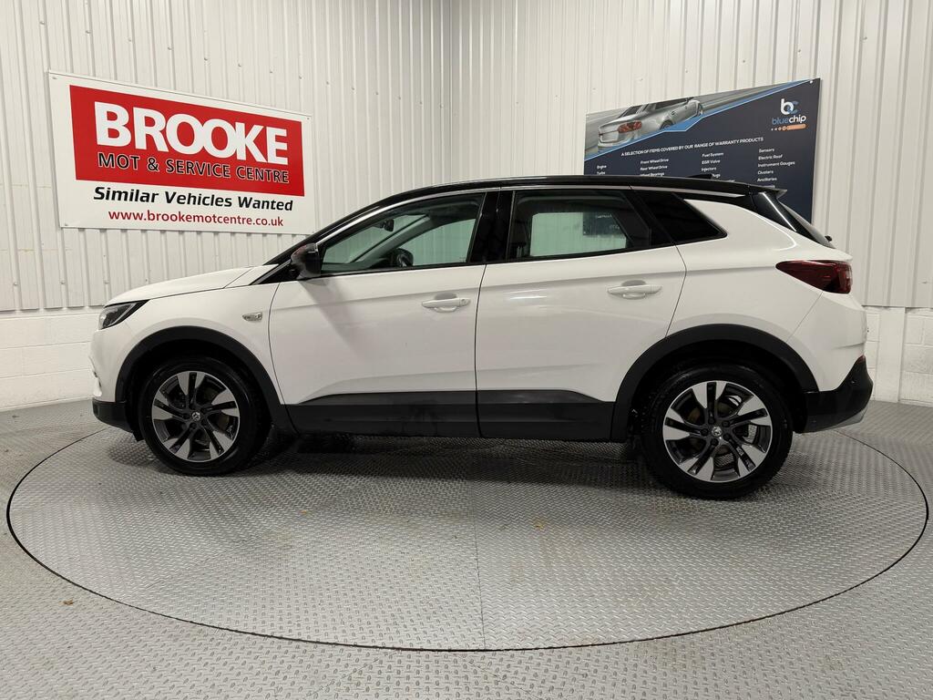 Vauxhall Grandland X 1.2 Turbo Sport Nav Euro 6 Ss NJ19ONR White #6