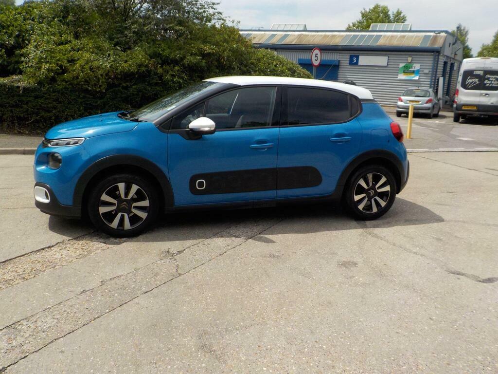 Citroen C3 1.2 Puretech Flair Euro 6 KJ18GYT Blue #6