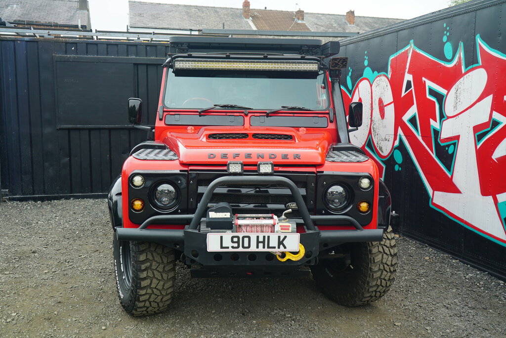 Land Rover Defender 90 Turbo Diesel Red #4