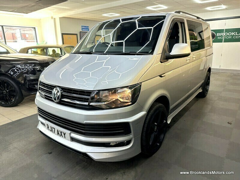 Volkswagen Transporter T32 Tdi Kombi Highline Bmt 6X Seats Sat Nav RJ17AXX Silver #5