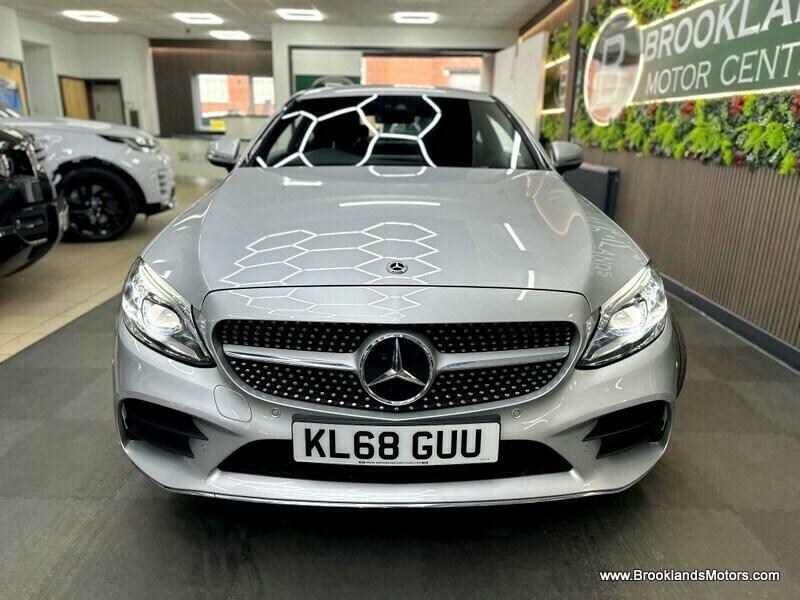 Mercedes-Benz C Class C 200 Amg Line Premium 6X Mercedes Services, Sat KL68GUU Silver #3