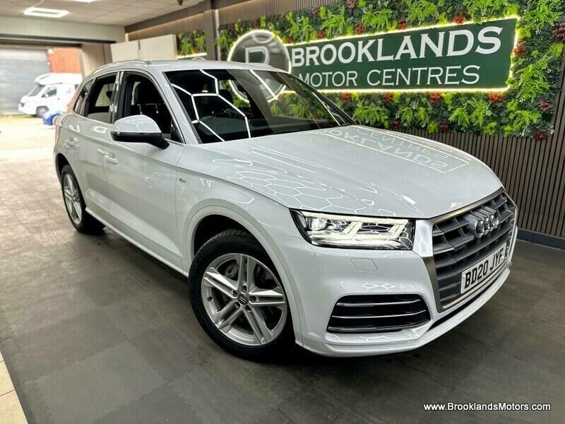 Audi Q5 2.0 Tfsi Quattro S Line 3X Services, Sat Nav, Lea BD20JYF White #2