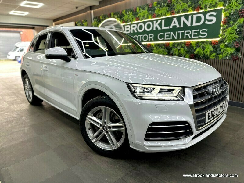 Audi Q5 2.0 Tfsi Quattro S Line 3X Services, Sat Nav, Lea BD20JYF White #3