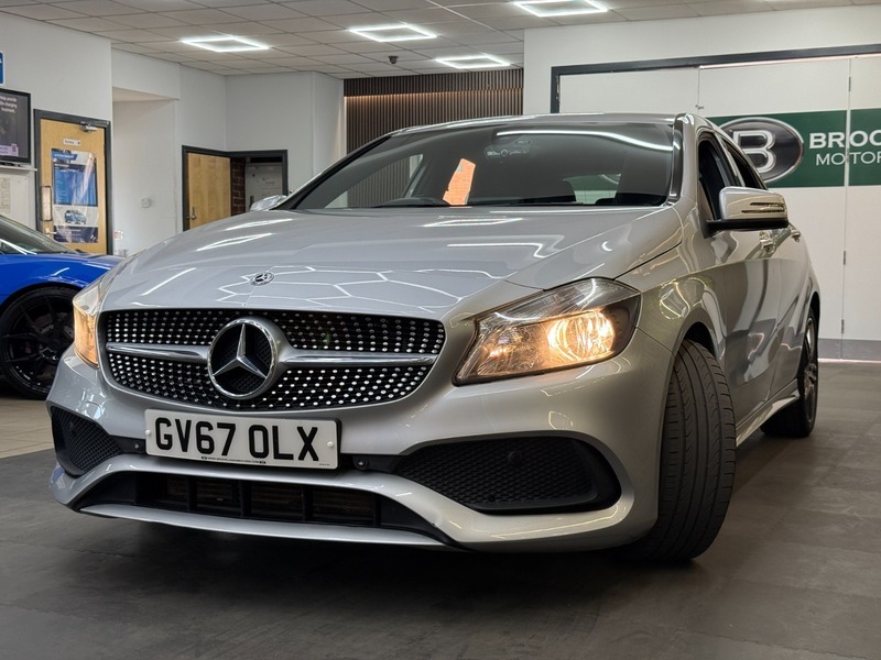 Mercedes-Benz A Class A 160 Amg Line 2X Services Sat Nav GV67OLX Silver #3