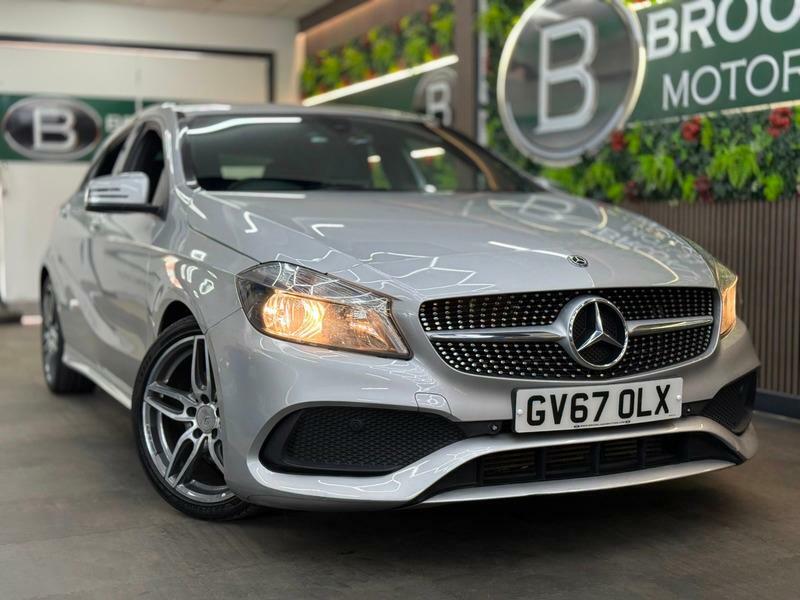 Mercedes-Benz A Class A 160 Amg Line 2X Services Sat Nav GV67OLX Silver