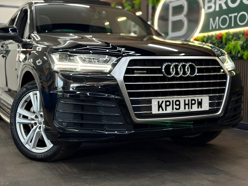 Audi Q7 3.0 Tdi Quattro S Line 5X Services, Sat Nav, 7 Se KP19HPW Black #2