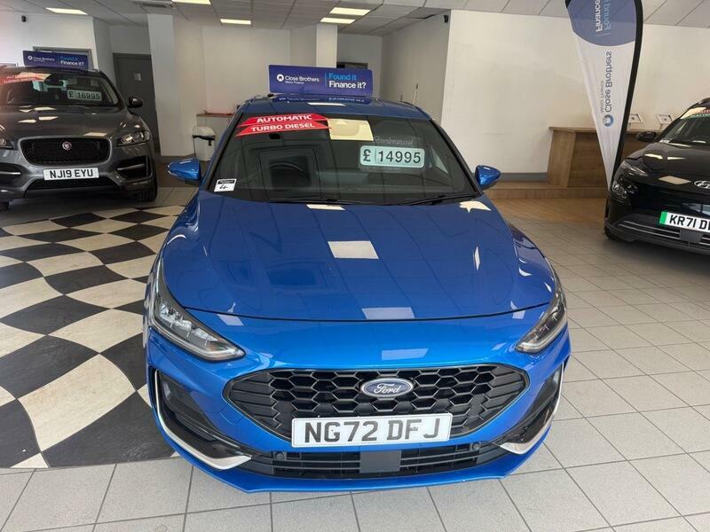 Ford Focus St-line Vignale Ecoblue Sat Nav Leather Sat N NG72DFJ Blue #2