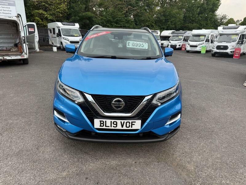 Nissan Qashqai Dci Tekna 19 Plate Pano Roof Sat Nav BL19VOF Blue #2