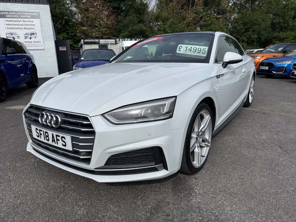Audi A5 2.0 Tfsi 252 Quattro S Line S Tronic SF18AFS White