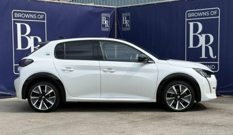 Peugeot e-208 50Kwh Gt Hatchback White #3
