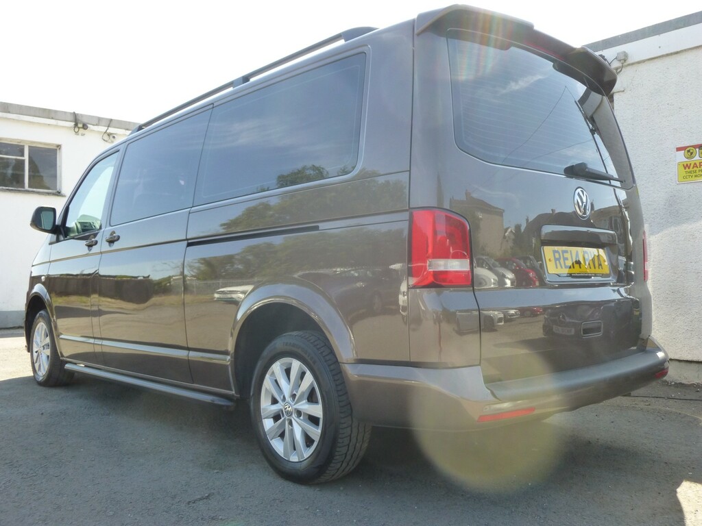 Volkswagen Transporter Shuttle 2.0 Tdi 140 Bhp Se 9 Str Lwb Dsg No Vat Brown #4