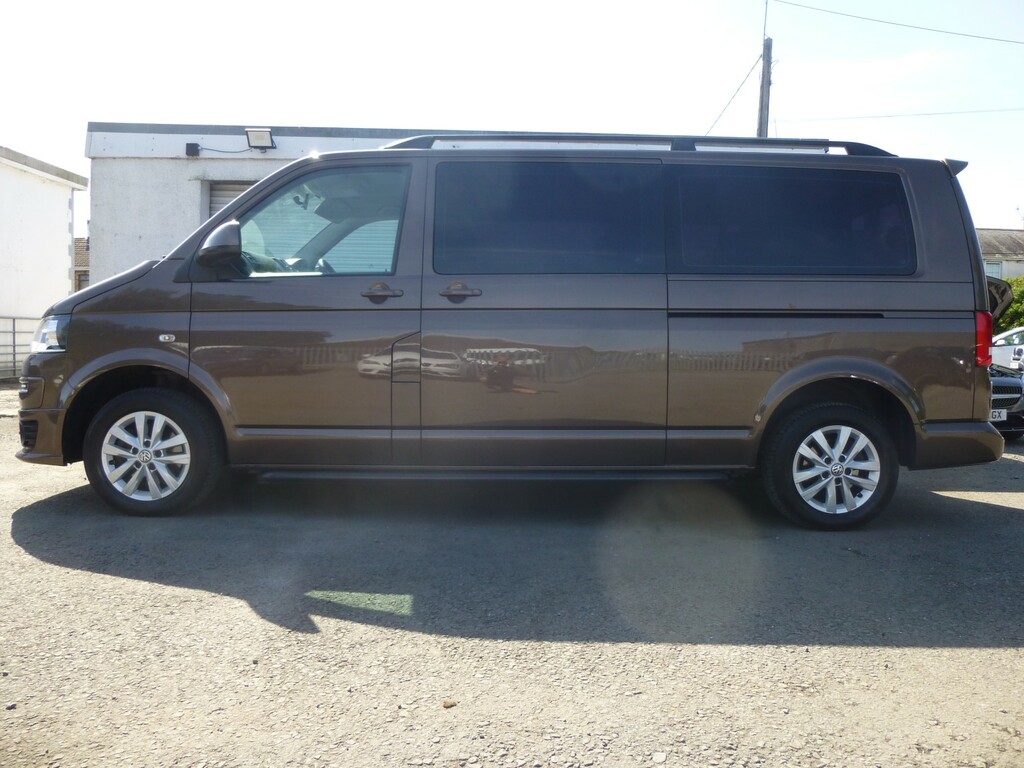 Volkswagen Transporter Shuttle 2.0 Tdi 140 Bhp Se 9 Str Lwb Dsg No Vat Brown #2