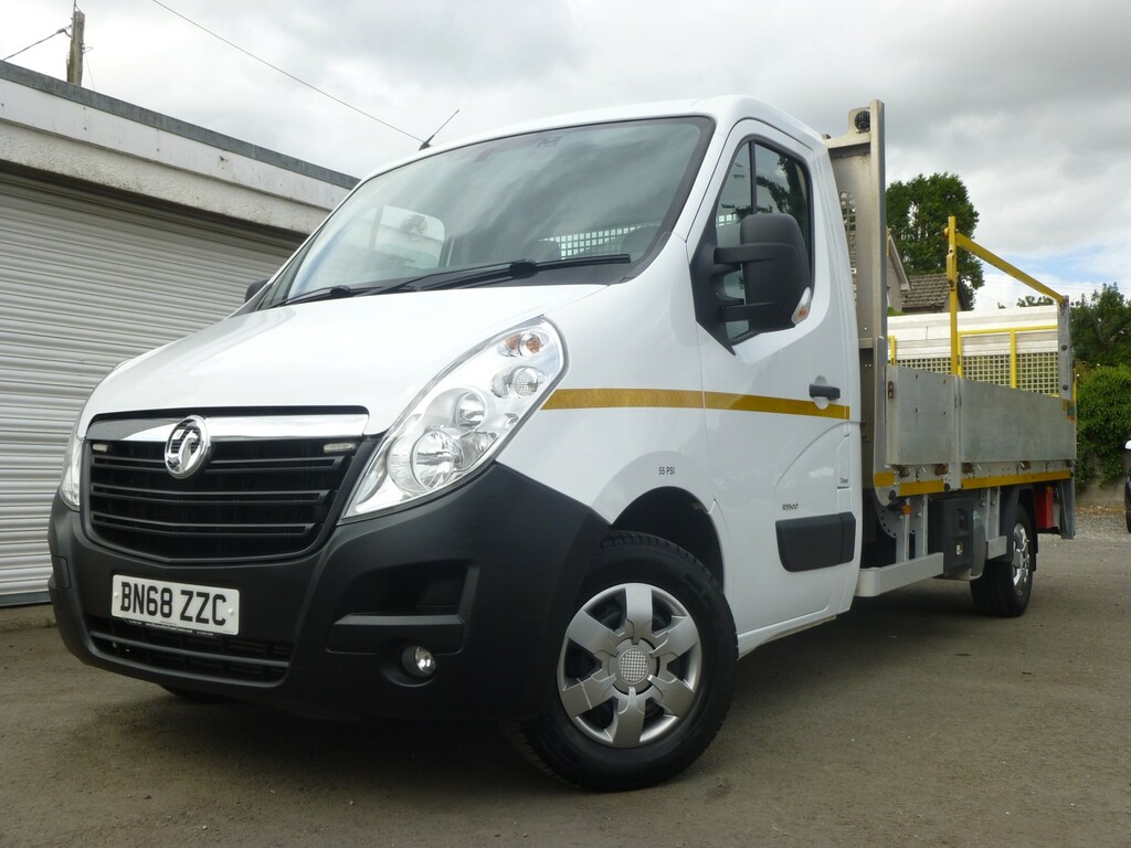 Vauxhall Movano 2.3 Cdti Biturbo Dropside L3h1 R3500 Tail Lift White