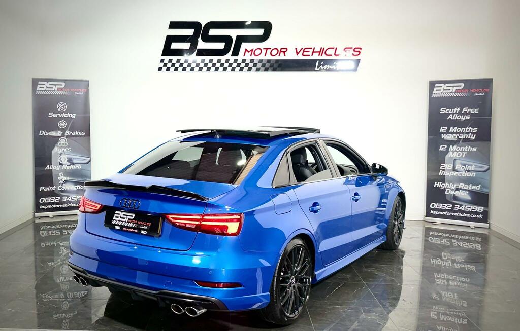 Audi S3 Audi S3 2019 19 Reg 2.0 Tfsi Black Edition S Tro Blue #4