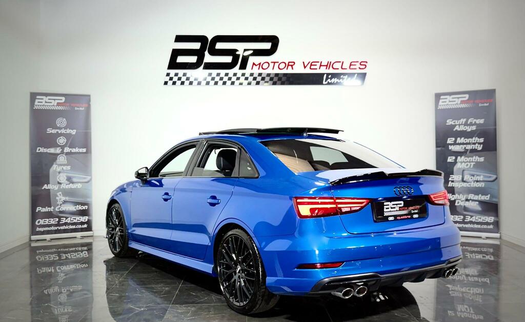 Audi S3 Audi S3 2019 19 Reg 2.0 Tfsi Black Edition S Tro Blue #3