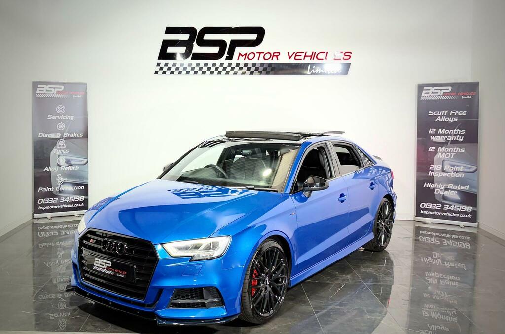 Audi S3 Audi S3 2019 19 Reg 2.0 Tfsi Black Edition S Tro Blue #2