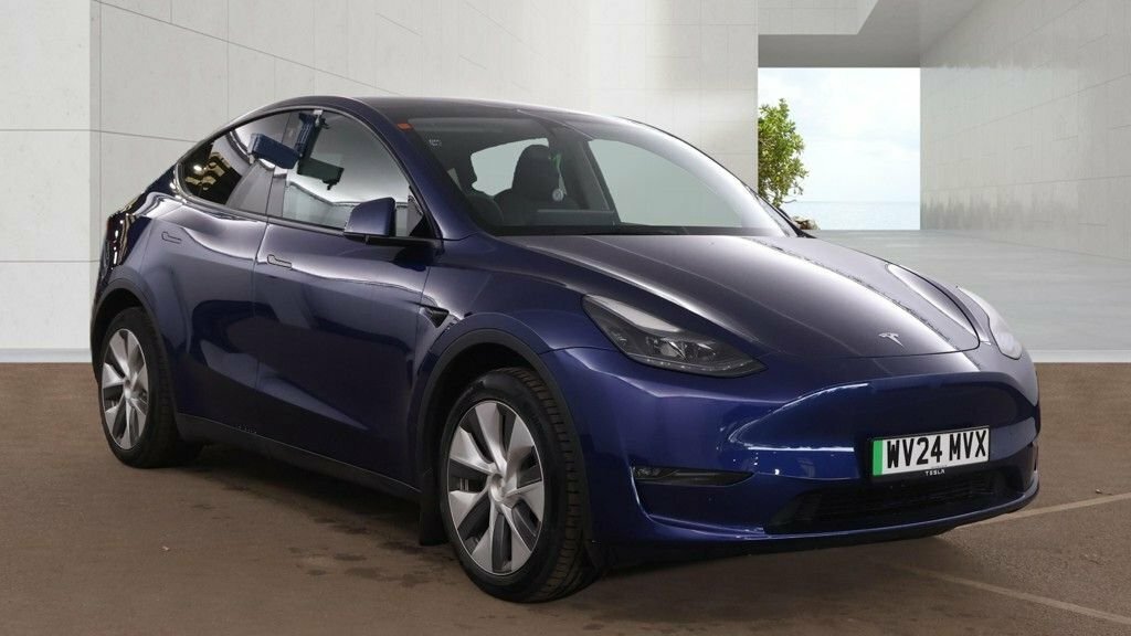 Tesla Model Y Suv Blue #4
